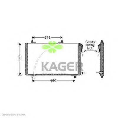 KAGER 945297 Конденсатор, кондиціонер