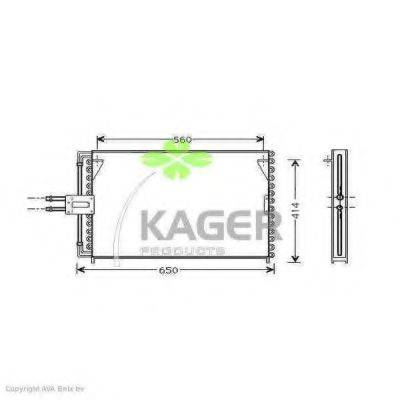 KAGER 945310 Конденсатор, кондиціонер