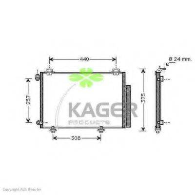 KAGER 945352 Конденсатор, кондиціонер