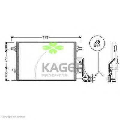 KAGER 945404 Конденсатор, кондиціонер