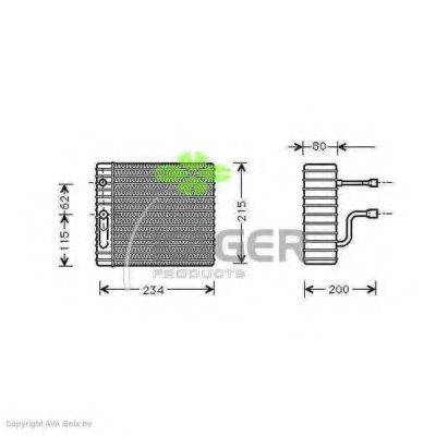KAGER 945696 Випарник, кондиціонер