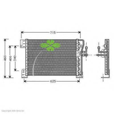 KAGER 946045 Конденсатор, кондиціонер