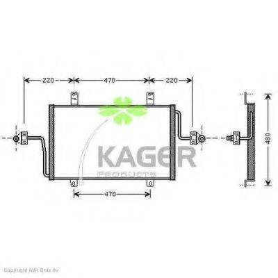 KAGER 946102 Конденсатор, кондиціонер