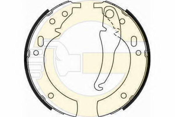 GIRLING 5180942 Комплект гальмівних колодок