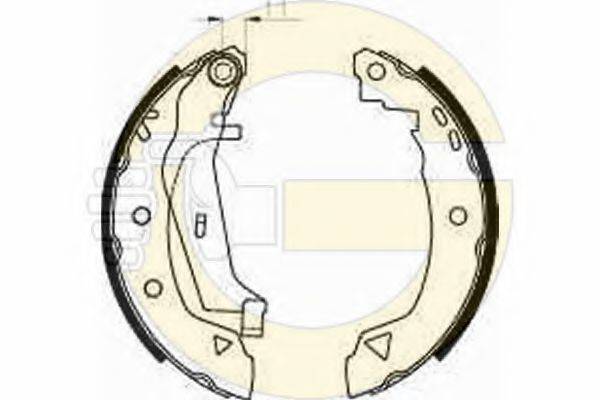 GIRLING 5182403 Комплект гальмівних колодок