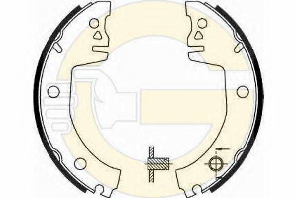 GIRLING 5183009 Комплект гальмівних колодок