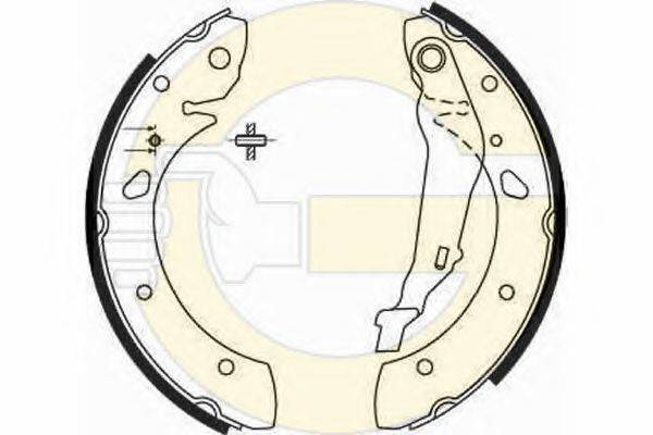 GIRLING 5186321 Комплект гальмівних колодок