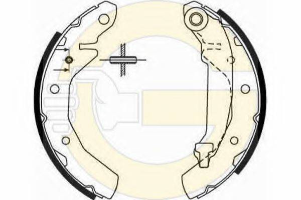 GIRLING 5186469 Комплект гальмівних колодок
