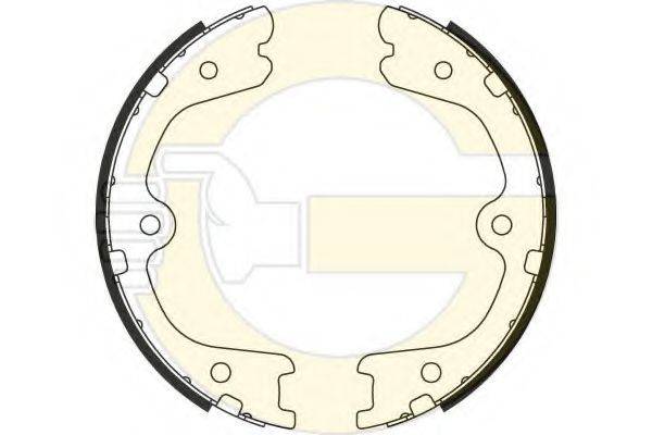 GIRLING 5187919 Комплект гальмівних колодок, стоянкова гальмівна система