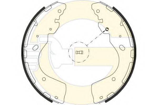 GIRLING 5187979 Комплект гальмівних колодок