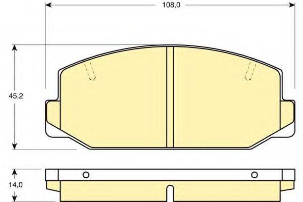 GIRLING 6101799 Комплект гальмівних колодок, дискове гальмо