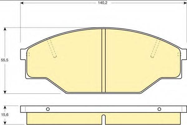 GIRLING 6111819 Комплект гальмівних колодок, дискове гальмо