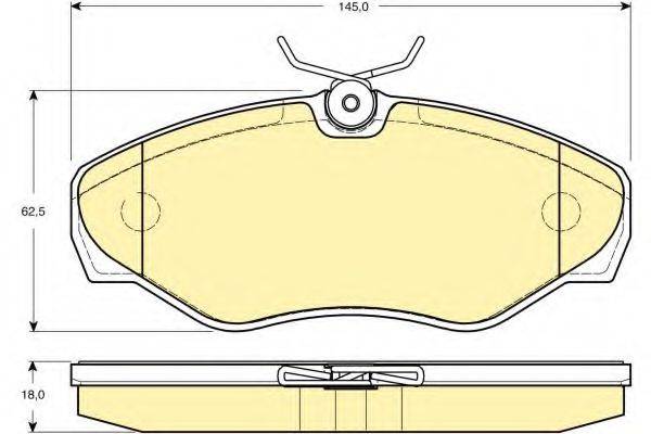 GIRLING 6114781 Комплект гальмівних колодок, дискове гальмо