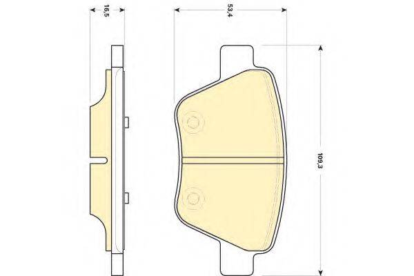 GIRLING 6118414 Комплект гальмівних колодок, дискове гальмо