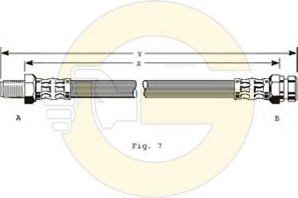 GIRLING 9002317 Гальмівний шланг