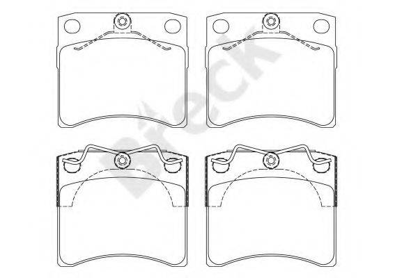 BRECK 216350070300 Комплект гальмівних колодок, дискове гальмо