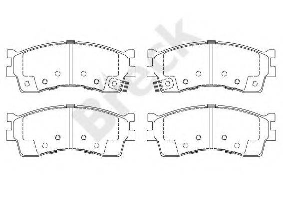 BRECK 238730050110 Комплект гальмівних колодок, дискове гальмо