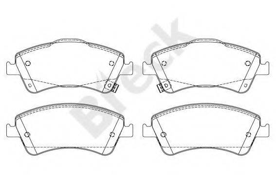 BRECK 242040070100 Комплект гальмівних колодок, дискове гальмо