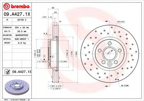 AP 25159X гальмівний диск