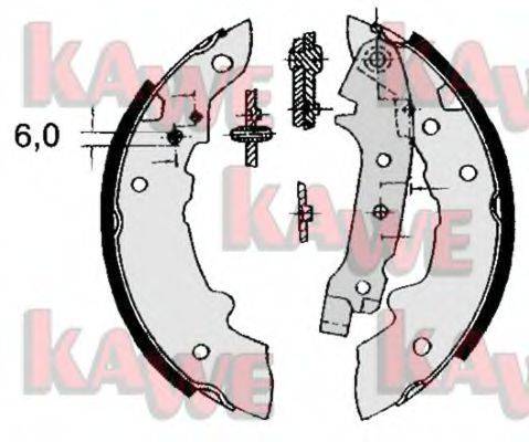 KAWE 04320 Комплект гальмівних колодок