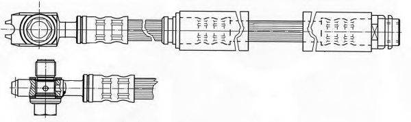 KAWE 511924 Гальмівний шланг