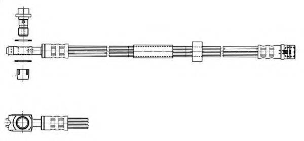 KAWE 512563 Гальмівний шланг