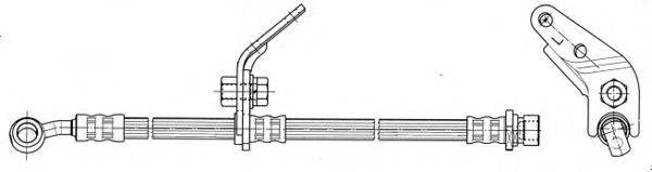 KAWE 512573 Гальмівний шланг