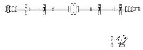 KAWE 517058 Гальмівний шланг