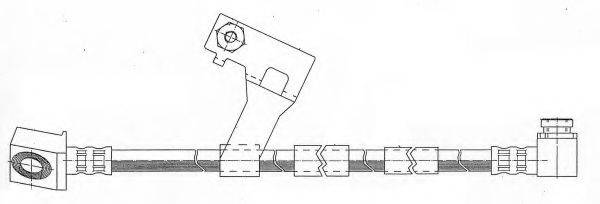 KAWE 511551 Гальмівний шланг