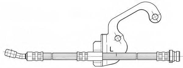 KAWE 512297 Гальмівний шланг