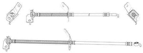 KAWE 512733 Гальмівний шланг