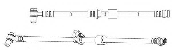 KAWE 512836 Гальмівний шланг