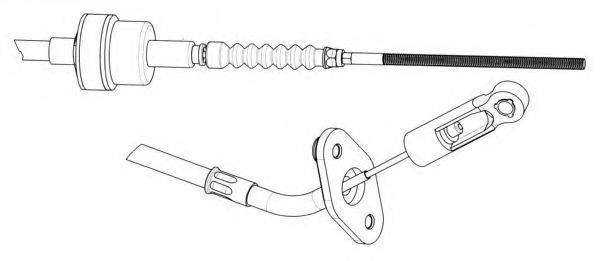 KAWE FA01228 Трос, управління зчепленням
