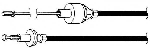 KAWE FO01114 Трос, управління зчепленням