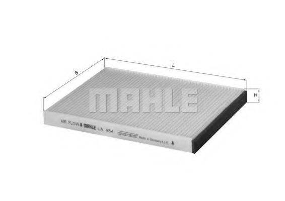 MAHLE ORIGINAL LA484 Фільтр, повітря у внутрішньому просторі