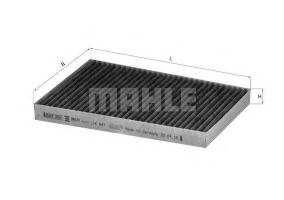 MAHLE ORIGINAL LAK247 Фільтр, повітря у внутрішньому просторі