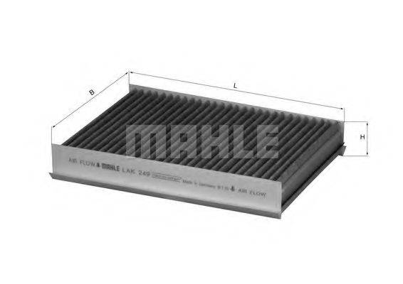 MAHLE ORIGINAL LAK249 Фільтр, повітря у внутрішньому просторі