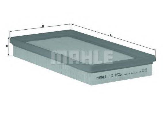 MAHLE ORIGINAL LX1625 Повітряний фільтр