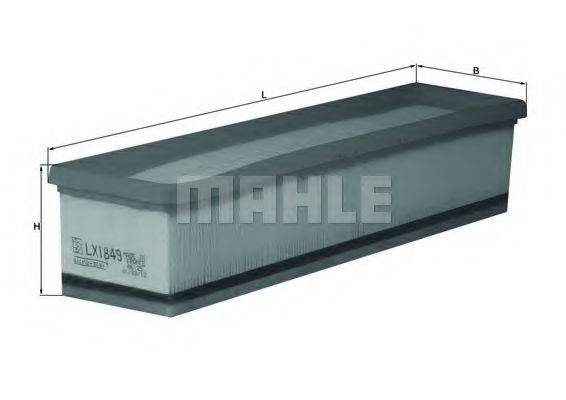 MAHLE ORIGINAL LX1849 Повітряний фільтр