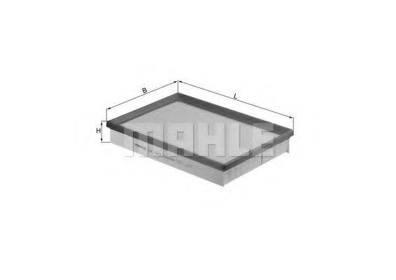 MAHLE ORIGINAL LX1572 Повітряний фільтр