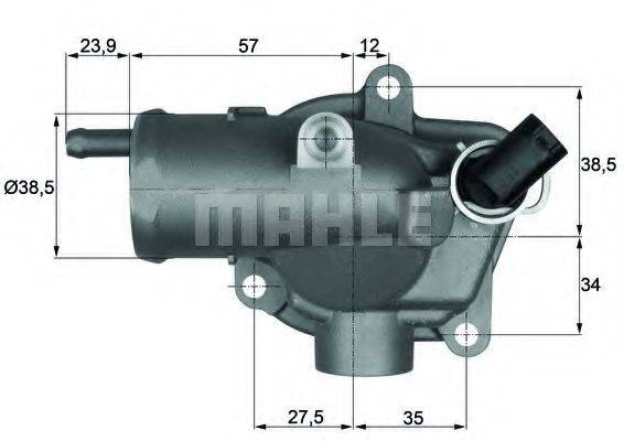 MAHLE ORIGINAL TH1187 Термостат, охолоджуюча рідина