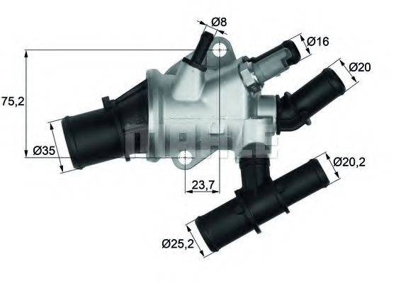 MAHLE ORIGINAL TI15588 Термостат, охолоджуюча рідина