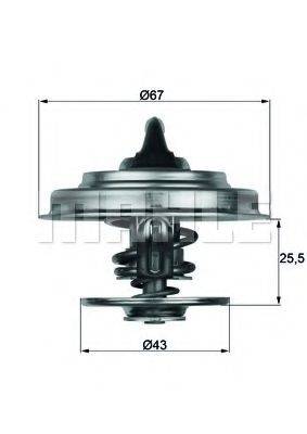 MAHLE ORIGINAL TX1883D Термостат, охолоджуюча рідина