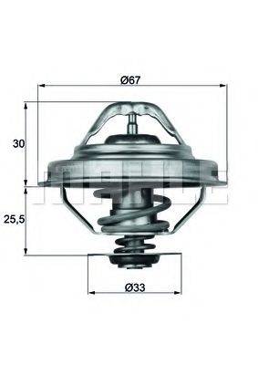 MAHLE ORIGINAL TX2888D Термостат, охолоджуюча рідина