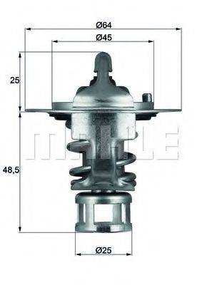 MAHLE ORIGINAL TX6577 Термостат, охолоджуюча рідина