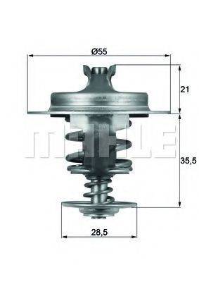 MAHLE ORIGINAL TX6783D Термостат, охолоджуюча рідина