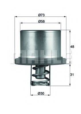 MAHLE ORIGINAL THD289 Термостат, охолоджуюча рідина