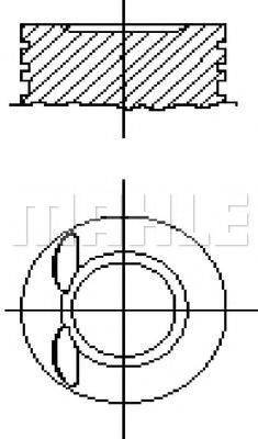 MAHLE ORIGINAL S25327 Поршень