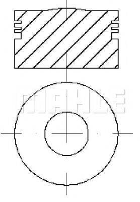 MAHLE ORIGINAL E25890 Поршень