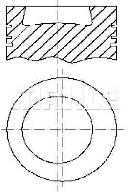 MAHLE ORIGINAL E48410 Поршень